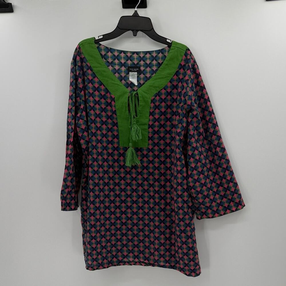 Kate Spade Lightweight Cotton Tunic Top - Multicolor - Small